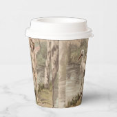  Cherub met Stork bij Lake Papieren Bekers (Rechts)