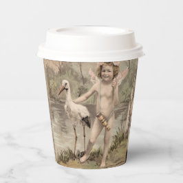 Cherub met Stork bij Lake Papieren Bekers