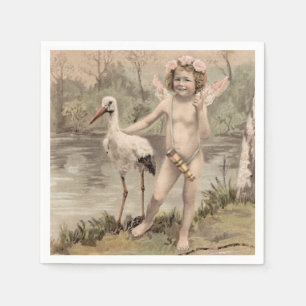 Cherub met Stork bij Lake Servet