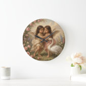 cherub muurklok  grote klok (Huis)