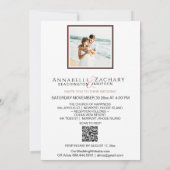 *~* Cherub QR FOTO AR6 RSVP Victoriaans bruiloft Kaart (Achterkant)