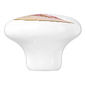 Cherub Roze keramische puin Keramische Knop (Zijkant)