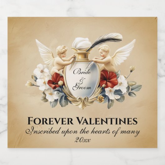 Cherub Sparkling Wijnetiket (Enkel label)