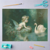 Cherub Spelen in het papieren papieren papieren pa Tissuepapier (Craft)