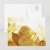 Cherub standue briefkaart (Voorkant / Achterkant)