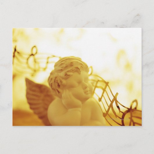 Cherub standue briefkaart (Voorkant)