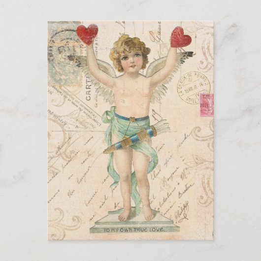cherub Valentijn briefkaart (Voorkant)