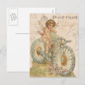  cherub Valentijn briefkaart (Voorkant / Achterkant)