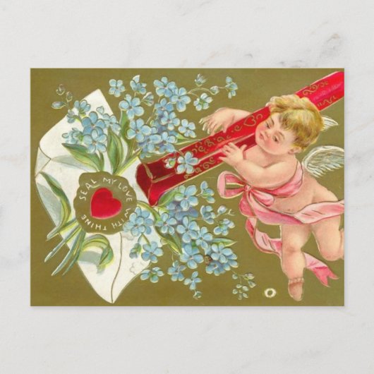 Cherub Valentijn Card Feestdagenkaart (Voorkant)