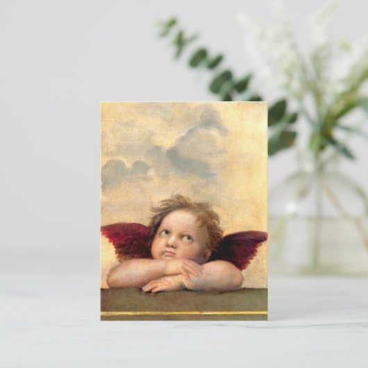 Cherub van Raphael Briefkaart (Staand voorkant)