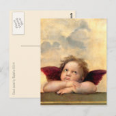 Cherub van Raphael Briefkaart (Voorkant / Achterkant)