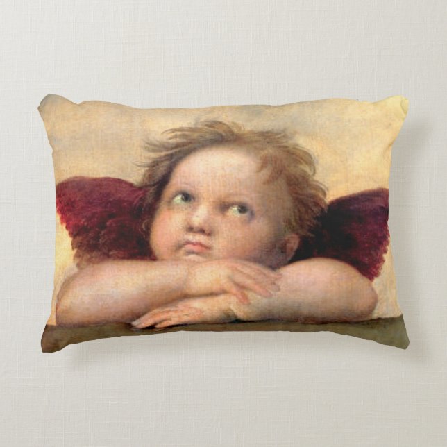 Cherub van Raphael Decoratief Kussen (Voorkant)