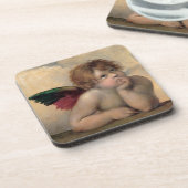 Cherub van Sistine Madonna door Raphael Onderzetter (Linkerzijde)