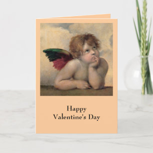 Cherub van Sistine Madonna, Rafaël 1514 Feestdagen Kaart