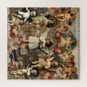 Cherub Vintage Valentine's Collage Cherished Token Legpuzzel (Horizontaal)