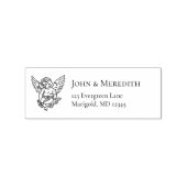 Cherub Wedding Invitation Retour Label Stempel (Afrduk)