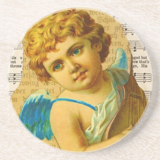 Cherub Zandsteen Onderzetter (Voorkant)