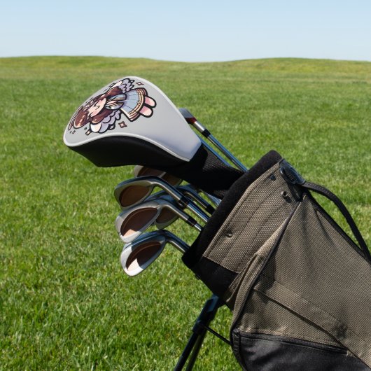 Cherubic Anime Angel - engelachtig, kawaii, Golfheadcover (Insitu)