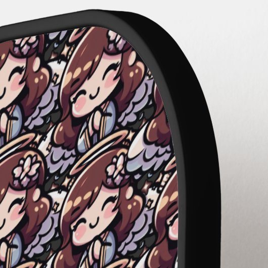 Cherubic Anime Angel - engelachtig, kawaii, Pickleball Paddle (Links Detail)