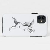 cherubijn engel lijnkunst Case-Mate iPhone case (Achterkant (horizontaal))