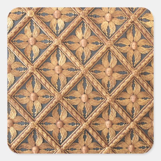 Cherubijn. Italië. Gallerie dell'Accademia Vierkante Sticker (Voorkant)