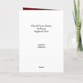 Cherubijn uit de Sixtijnse Madonna van Rafaël Feestdagen Kaart (Achterkant)