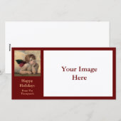 Cherubijn van Sistine Madonna door Raphael Feestdagenkaart (Voorkant / Achterkant)