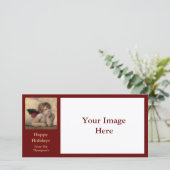 Cherubijn van Sistine Madonna door Raphael Feestdagenkaart (Staand voorkant)