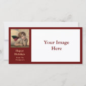 Cherubijn van Sistine Madonna door Raphael Feestdagenkaart (Voorkant)