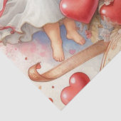 Cherubijnen engelen Valentijnsdag  Tissuepapier (Detail)