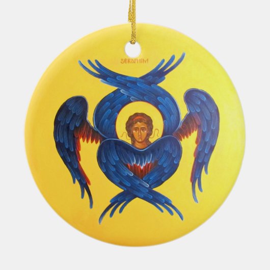 Cherubim en Seraphim Orthodox Icon Ornament (Achterkant)