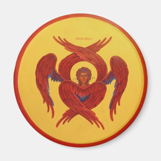 Cherubim magneet orthodox icoon (Voorkant)
