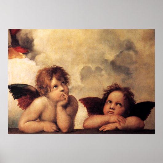 Cherubim van Raphael Poster (Voorkant)