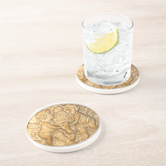 Cherubs ℒ ♥% 00 20゚ Coastering ☺* Zandsteen Onderzetter (Zijkant)