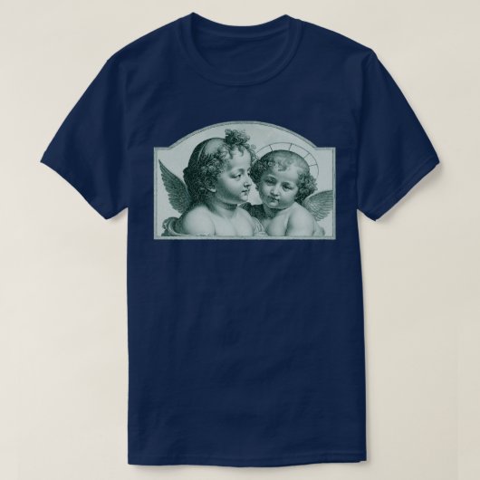 Cherubs Angels Cherub Verdrietige Cupido Kunst T-shirt (Design voorkant)
