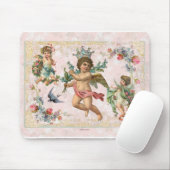 Cherubs & Angels Victoriaans Rozen Muismat Roze (Met muis)
