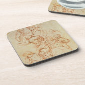 Cherubs, begin 17e eeuw (rode krijt op papier) onderzetter (Linkerzijde)