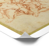 Cherubs, begin 17e eeuw (rode krijt op papier) poster (Hoek)