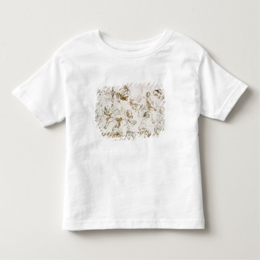 Cherubs, begin 18e eeuw (pen, inkt en was) kinder shirts (Voorkant)