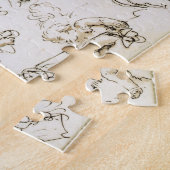 Cherubs, begin 18e eeuw (pen, inkt en was) legpuzzel (Zijkant)