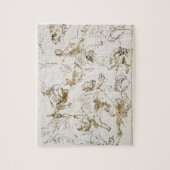 Cherubs, begin 18e eeuw (pen, inkt en was) legpuzzel (Verticaal)