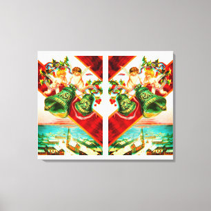 Cherubs belles canvas afdruk
