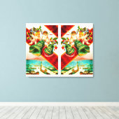 Cherubs belles canvas afdruk (Insitu (Houten vloer))