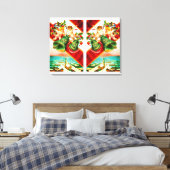 Cherubs belles canvas afdruk (Insitu (Slaapkamer))