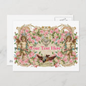 Cherubs & Bird Briefkaart (Voorkant / Achterkant)