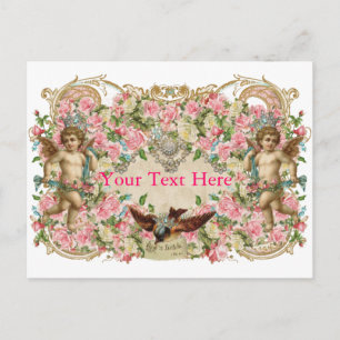 Cherubs & Bird Briefkaart
