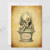  Cherubs en achtergrond van behangselpapier Kaart (Voorkant)