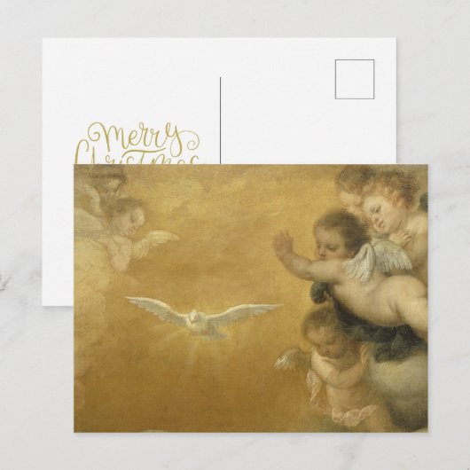 Cherubs en de Heilige Geest -  Kunst Briefkaart (Voorkant / Achterkant)