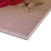 Cherubs en Rozen-Wall Pocket-15x11 snijvlak Snijplank (Hoek)