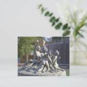 Cherubs Fountain Briefkaart (Staand voorkant)